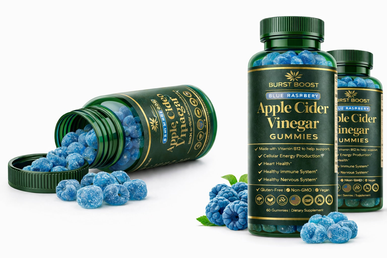 Burst Boost - Apple Cider Vinegar Gummies - Health Heart