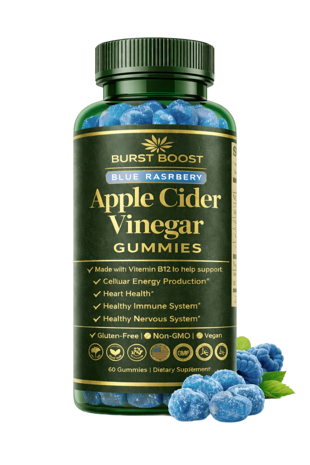 Burst Boost - Apple Cider Vinegar Gummies - Health Heart